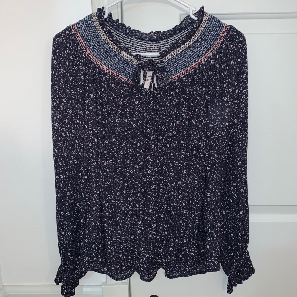 Long Sleeve Floral Blouse